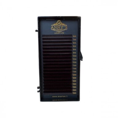 Anny's Luxury RUDOS Dark Brown Blakstienos 0,07 J linkio MIX Anny's Luxury RUDOS Dark Brown Blakstienos 0,07 J linkio MIX