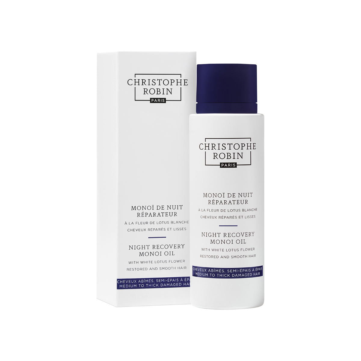 Christophe Robin Night Recovery Monoi Oil naktinis atkuriantis Monoi aliejus plaukams, 150 ml. Christophe Robin Night Recovery Monoi Oil naktinis atkuriantis Monoi aliejus plaukams, 150 ml.