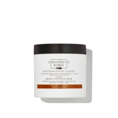 Christophe Robin SHADE VARIATION MASK - WARM CHESTNUT dažanti plaukų kaukė 250ml