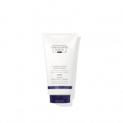Christophe Robin Night Recovery Cream naktinis atkuriantis kremas plaukams, 150 ml. Christophe Robin Night Recovery Cream naktinis atkuriantis kremas plaukams, 150 ml.