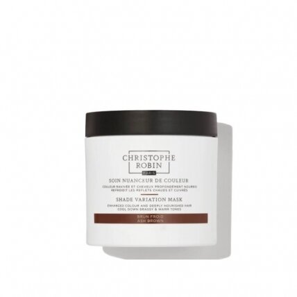 Christophe Robin SHADE VARIATION MASK - ASH BROWN dažanti plaukų kaukė 250ml Christophe Robin SHADE VARIATION MASK - ASH BROWN dažanti plaukų kaukė 250ml