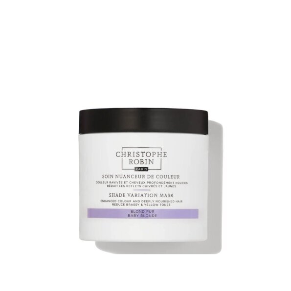 Christophe Robin SHADE VARIATION MASK - BABY BLONDE dažanti plaukų kaukė, 250ml