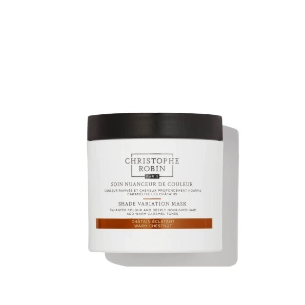Christophe Robin SHADE VARIATION MASK - WARM CHESTNUT dažanti plaukų kaukė 250ml