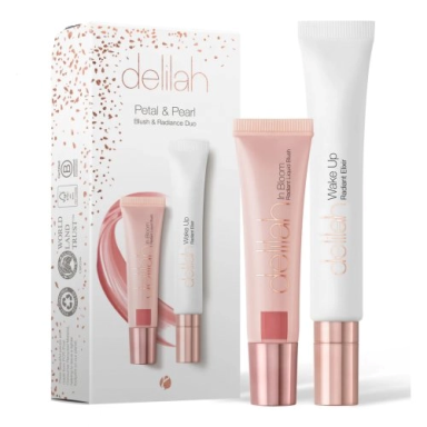 delilah Petal & Pearl Blush & Radiance Duo Grožio rinkinys veidui