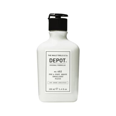 Depot Nr. 402 PRE&POST SHAVE EMOLLIENT FLUID minkštinamasis skystis prieš ir po skutimosi