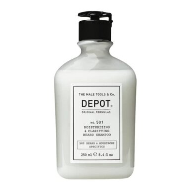 Depot Nr. 501 MOISTURIZING&CLARIFYING BEARD SHAMPOO drėkinamasis ir valomasis barzdos šampūnas