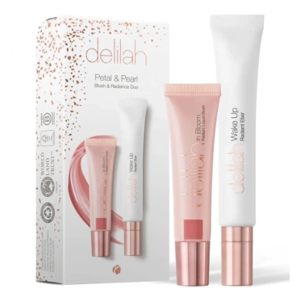 delilah Petal & Pearl Blush & Radiance Duo Grožio rinkinys veidui delilah Petal & Pearl Blush & Radiance Duo Grožio rinkinys veidui