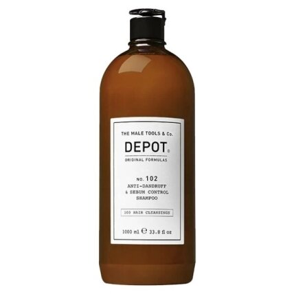 Depot Nr. 102 ANTI-DANDRUFF&SEBUM CONTROL SHAMPOO šampūnas nuo pleiskanų riebaluotis linkusiai galvos odai 1