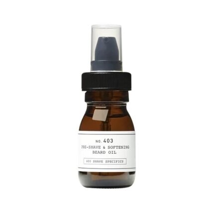 Depot Nr. 403 PRE-SHAVE&SOFTENING BEARD OIL prieš skutimąsi naudojamas minkštinamasis barzdos aliejus