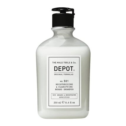 Depot Nr. 501 MOISTURIZING&CLARIFYING BEARD SHAMPOO drėkinamasis ir valomasis barzdos šampūnas