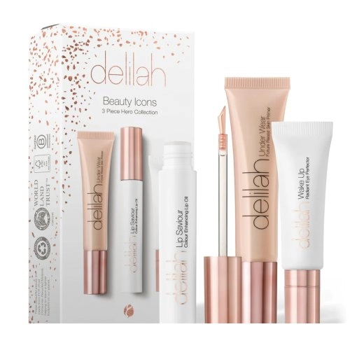 delilah Beauty Icons 3 Piece Hero Collection Veido priežiūros rinkinys