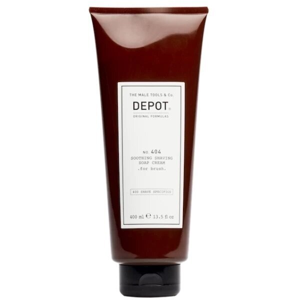 Depot Nr. 404 SOOTHING SHAVING SOAP CREAM for brush. Raminamasis kreminis skutimosi muilas. Naudojamas su šepetėliu 1