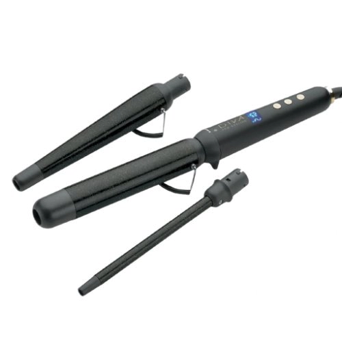 Diva Pro Styling Precious Metals Gold Dust Multi-Wand Plaukų garbanojimo rinkinys