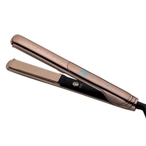 Diva Pro Styling Ultra Fast Gold Titanium Styler Tiesintuvas su titano plokštėmis Diva Pro Styling Ultra Fast Gold Titanium Styler Tiesintuvas su titano plokštėmis
