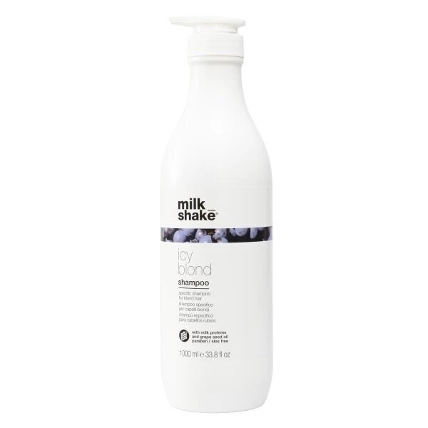 Milk Shake ICY BLOND SHAMPOO šampūnas šviesiems plaukams 1 Milk Shake ICY BLOND SHAMPOO šampūnas šviesiems plaukams 1