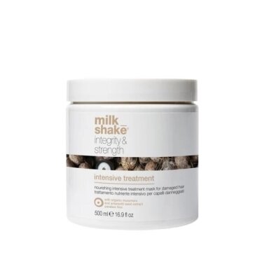 Milk Shake INTEGRITY&STRENGTH INTENSIVE TREATMENT stipriai maitinanti kaukė pažeistiems plaukams