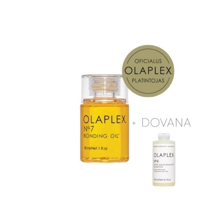 Olaplex No.7 Atstatomasis plaukų aliejus + DOVANA 50ml šampūnas Olaplex No.7 Atstatomasis plaukų aliejus + DOVANA 50ml šampūnas