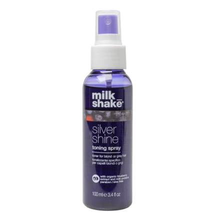 Milk Shake SILVER SHINE TONING SPRAY purškiklis šviesiems arba žiliems plaukams Milk Shake SILVER SHINE TONING SPRAY purškiklis šviesiems arba žiliems plaukams