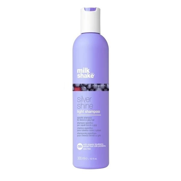 Milk Shake SILVER SHINE LIGHT SHAMPOO šampūnas žiliems / šviesintiems plaukams
