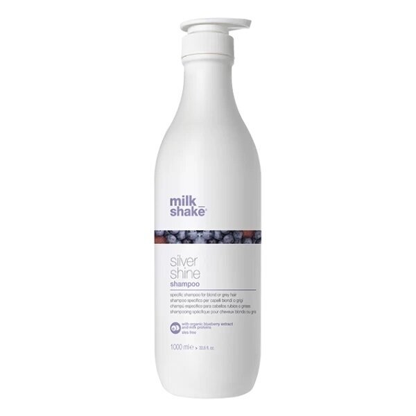 Milk Shake SILVER SHINE SHAMPOO šampūnas žiliems / šviesintiems plaukams 1