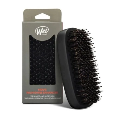 WetBrush Men's Palm Shine Enhancer Brush Barzdos ir trumpų plaukų šepetys vyrams