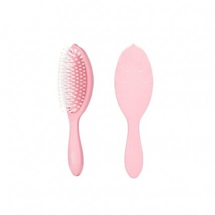 WETBRUSH GO GREEN™ TREATMENT & SHINE plaukų šepetys su sintetiniais šereliais ir natūraliais aliejais, rožinis WETBRUSH GO GREEN™ TREATMENT & SHINE plaukų šepetys su sintetiniais šereliais ir natūraliais aliejais, rožinis
