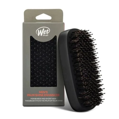 WetBrush Men's Palm Shine Enhancer Brush Barzdos ir trumpų plaukų šepetys vyrams