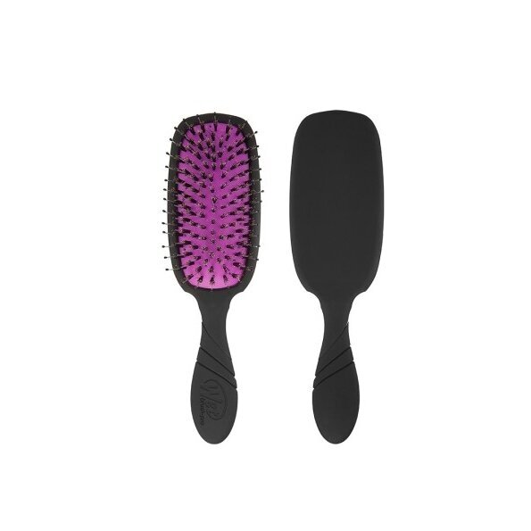 WETBRUSH PRO SHINE ENHANCER plaukų šepetys su šerno šereliais, juodas WETBRUSH PRO SHINE ENHANCER plaukų šepetys su šerno šereliais, juodas